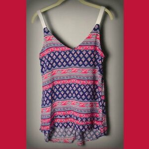 🌻 Mia Maddison Missy Tank Top  Red White Blue